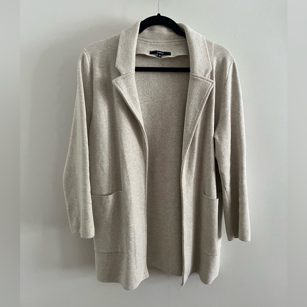 Quince Organic Cotton Knit Blazer